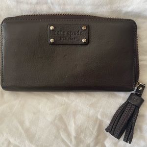 Kate Spade Dark Brown Leather Wallet